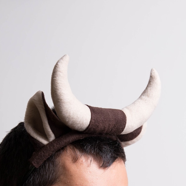 Bull Horn Headband Etsy