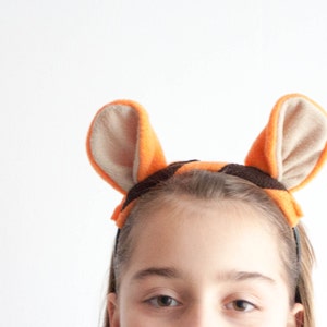 Tiger Ears Headband, Animal Ears Head Band, Children's or Adult's Photo Prop, Cosplay, Pretend Play image 4