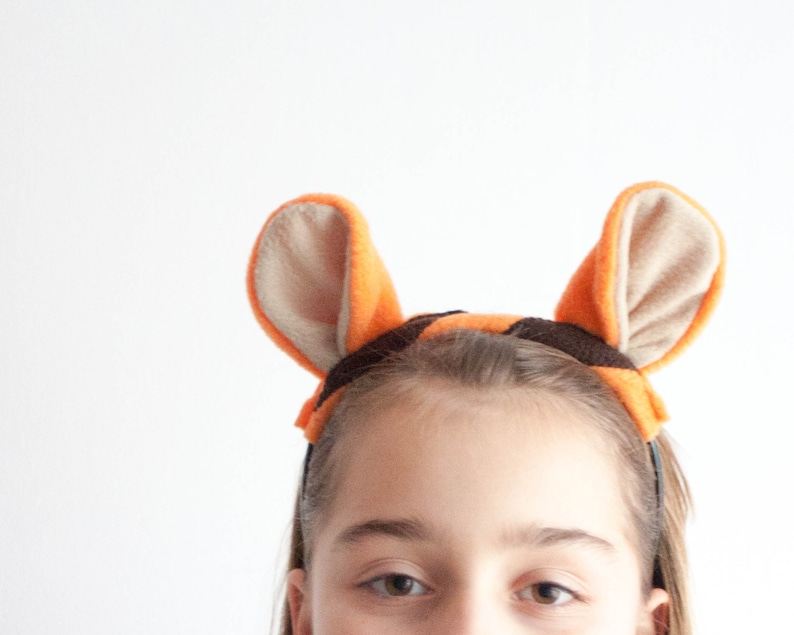 Tiger Ears Headband, Animal Ears Head Band, Children's or Adult's Photo Prop, Cosplay, Pretend Play image 4