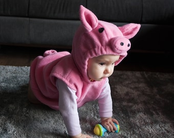 Toddler Pig Costume, Preschool Girl Halloween Costume, Farm Theme Birthday Gift Idea