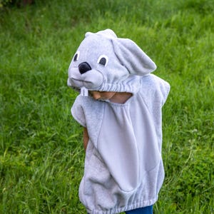 Toddler Bunny Costume, Gray Rabbit Halloween Costume, Themed Birthday Party Costume for Boys or Girls, Baby Bunny World Book Day Idea