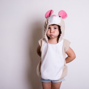 Hamster Halloweenkostüm, Beige Maus Halloweenkostüm, Partykostüm, für Jungen oder Mädchen, Kleinkinderkostüm