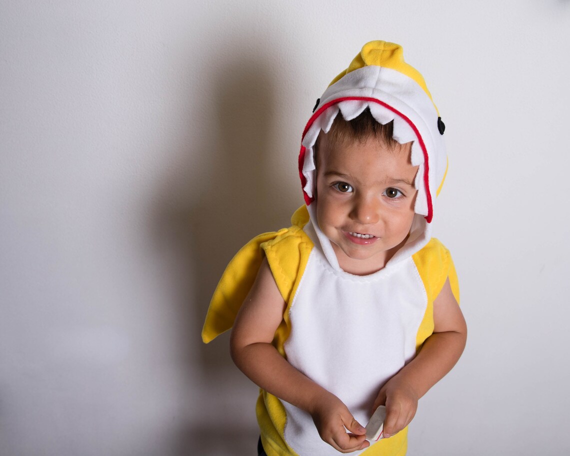 Yellow Shark Costume Baby Halloween Costume Party Costume Etsy