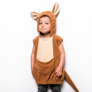 Kängurudräkt för barn, känguru-halloweenkostym för småbarnspojke eller -flicka