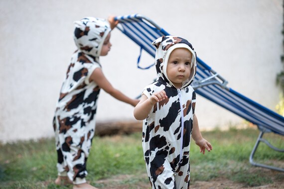 Humano mostrador regular Disfraz de vaca Disfraz de vaca para niños pequeños - Etsy España