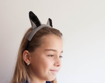 Wolf Ears Headband, Children's Wolf Head Band, Photo Prop, Woodland, Animal Ears, Adult Wolf Ears