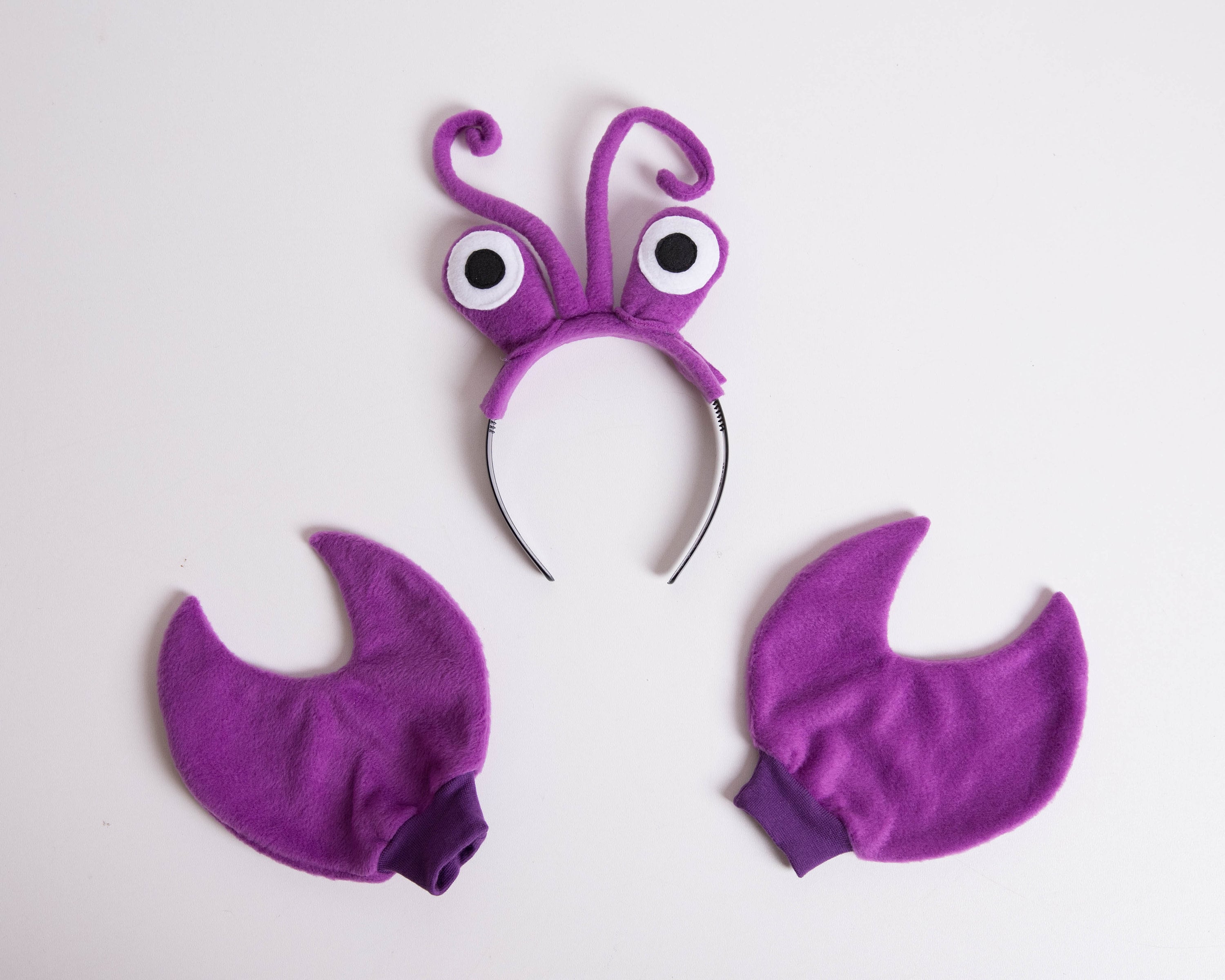 Purple Crab Eyes Headband and Crab Claws Children's or Etsy
