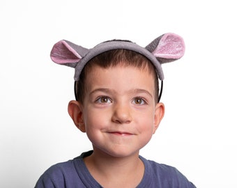 Hippo Ears Headband, Hippopotamus Halloween Costume Accessory, Funny Stocking Stuffer Gift Pygmy Hippo