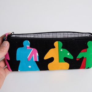 Astuccio per matite, Custodia per penna con cerniera per bambini, Piccola borsa, Materiale scolastico Piccola custodia di cotone, Bandiere, Ritorno a scuola