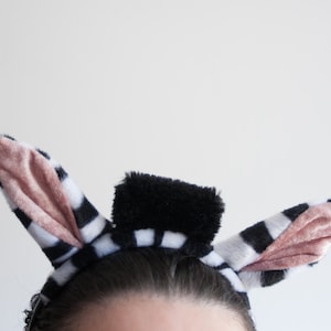 Zebra Ears Headband, Children&#39;s or Adult&#39;s Photo Prop, Zebra Costume, Pretend Play, African Animal