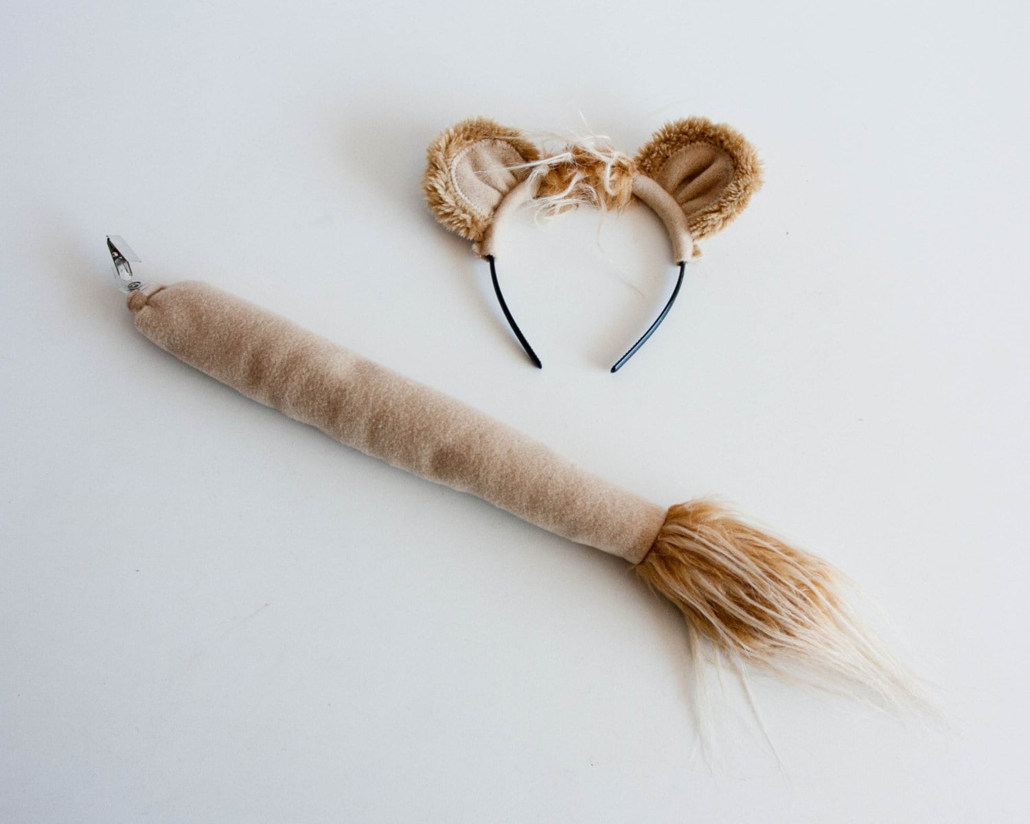 Kit Costume De Lion 4 Pièces - Oreilles, Queue, Nez Et Nœud Papillon Pour Enfants Et Adultes