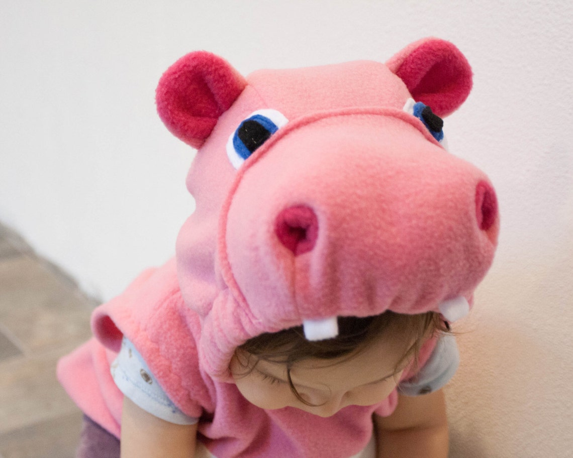 Toddler Girl Halloween Costume Pink Hippo Costume Toddlers Etsy