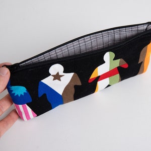 Astuccio per matite, Custodia per penna con cerniera per bambini, Piccola borsa, Materiale scolastico Piccola custodia di cotone, Bandiere, Ritorno a scuola
