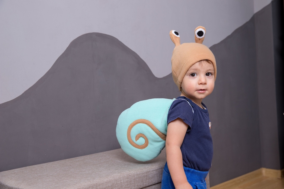 Rasta Imposta Snail Costume For Kids – Beige Tunic With Shell, Fits Child Size 3-6, Halloween Dress-Up - View #2