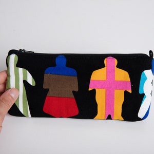 Astuccio per matite, Custodia per penna con cerniera per bambini, Piccola borsa, Materiale scolastico Piccola custodia di cotone, Bandiere, Ritorno a scuola