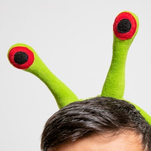 Grünes Alien Augen Stirnband, Halloween Kostüm, Alien Cosplay Accessoire, grüne Schnecken Augen, Kleinkind Mädchen, Schnecken Kostüm für Jungen oder Mädchen