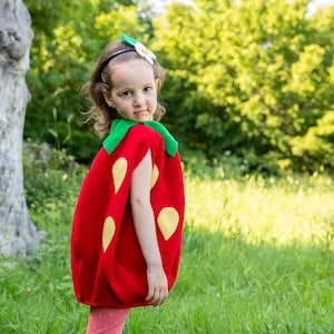 Strawberry Costume for Toddlers – Berry Sweet Halloween or Dress-Up Outfit