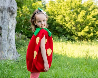 Strawberry Costume for Toddlers – Berry Sweet Halloween or Dress-Up Outfit