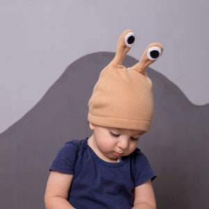 Toddler Boy Halloween Costume, Navy Blue and Beige Snail Costume, Snail Shell and Hat Cosplay Accessory, For Baby Girls Boys image 8