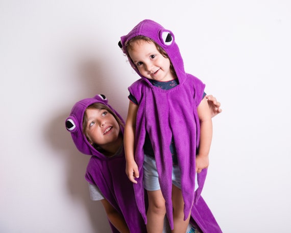 Disfraz de pulpo morado, disfraz de Halloween para hermanos