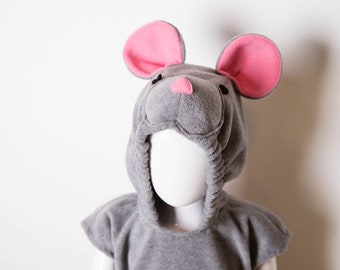 Mouse Costume, Gray Mouse Halloween Costume, Party Costume, For Boys or Girls, Toddler Costume
