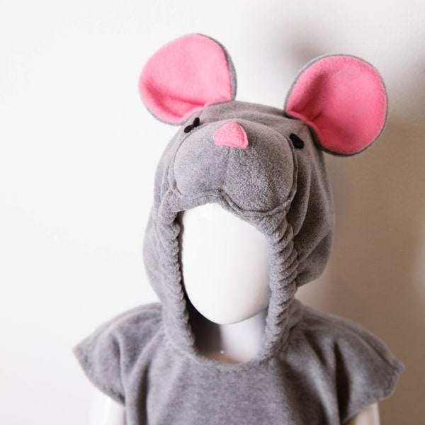 Mouse Costume, Gray Mouse Halloween Costume, Party Costume, For Boys or Girls, Toddler Costume