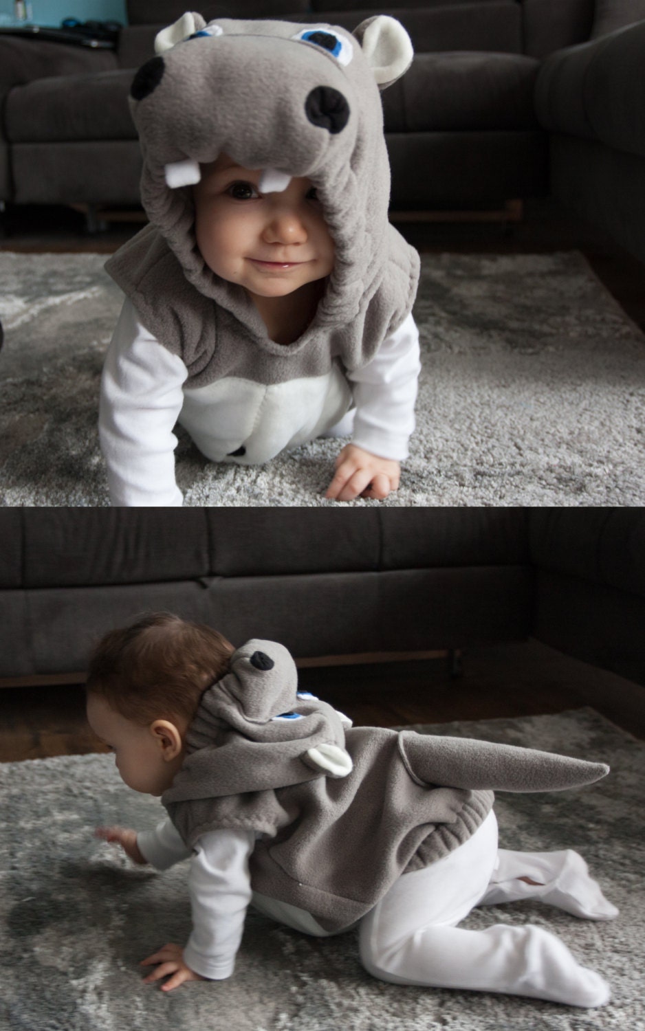 Hippo Costume, Toddlers Halloween Costume, Party Costume, Toddler