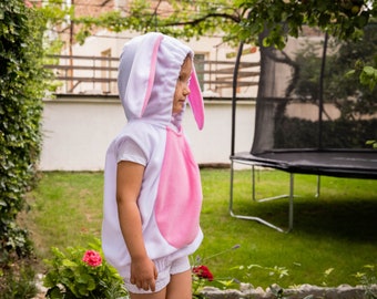 Kids Bunny Costume, Rabbit Halloween Costume, Party Costume, Halloween Costume for Boys or Girls, Toddler Girl Costume, Karneval de Purim