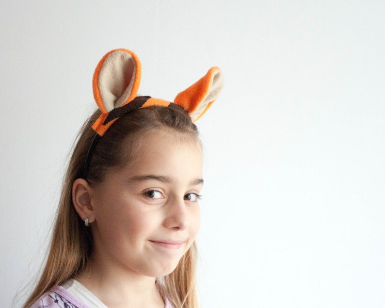 Tiger Ears Headband, Animal Ears Head Band, Children's or Adult's Photo Prop, Cosplay, Pretend Play image 5
