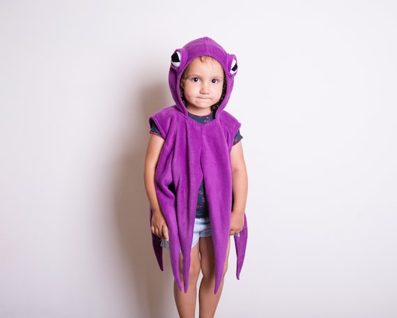 Disfraz de pulpo morado, disfraz de Halloween para hermanos, disfraz de  fiesta, para niños o niñas, disfraz para niños pequeños, criaturas animales  marinas y oceánicas -  España