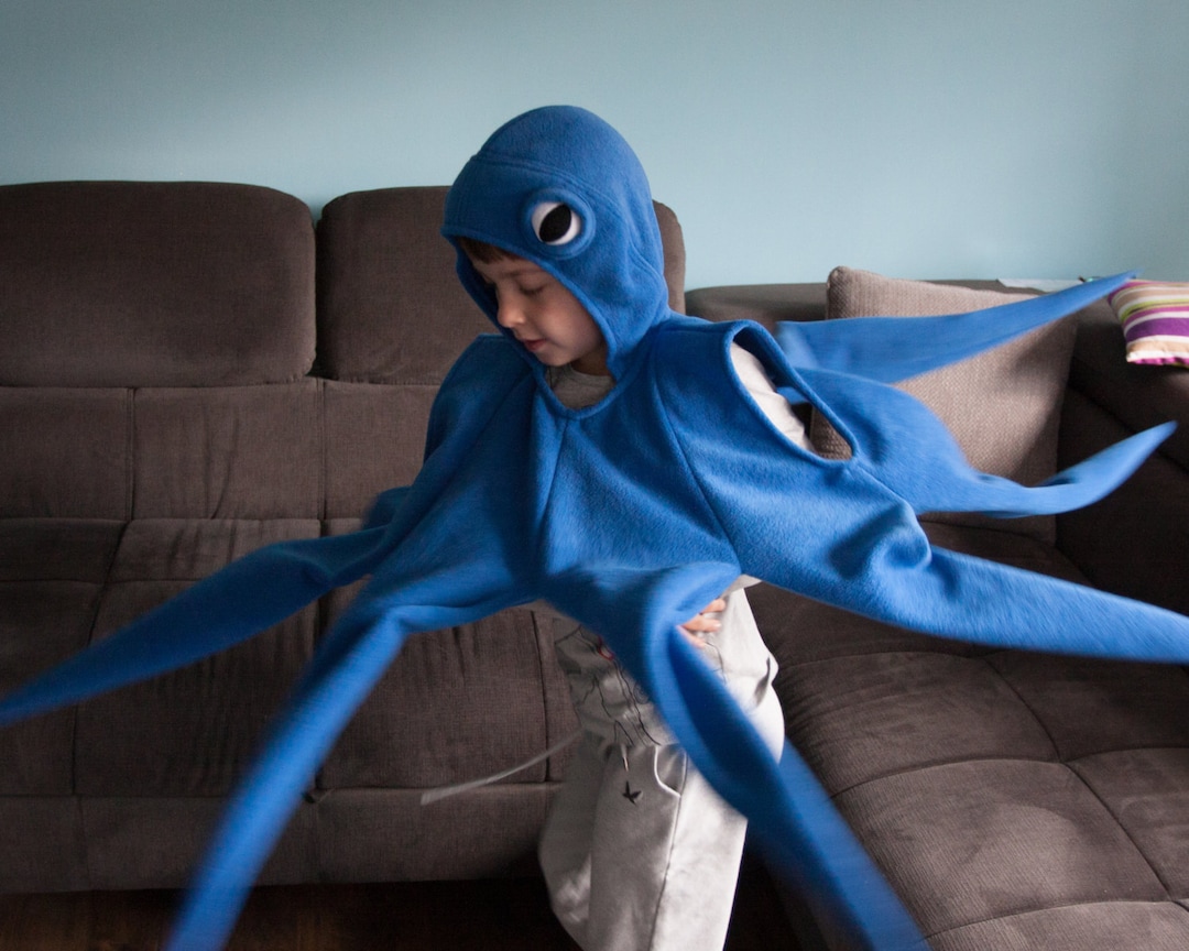 Octopus Costume, Blue Octopus Halloween Costume, Party Costume, for Boys or  Girls, Toddler Costume 