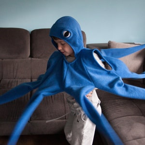 Octopus Costume, Blue Octopus Halloween Costume, Party Costume, For Boys or Girls, Toddler Costume