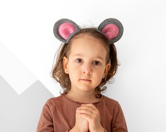 Cute Small Animal Ears / Unisex Rat or Mouse Ears / Fits All Ages - Kids and Adults