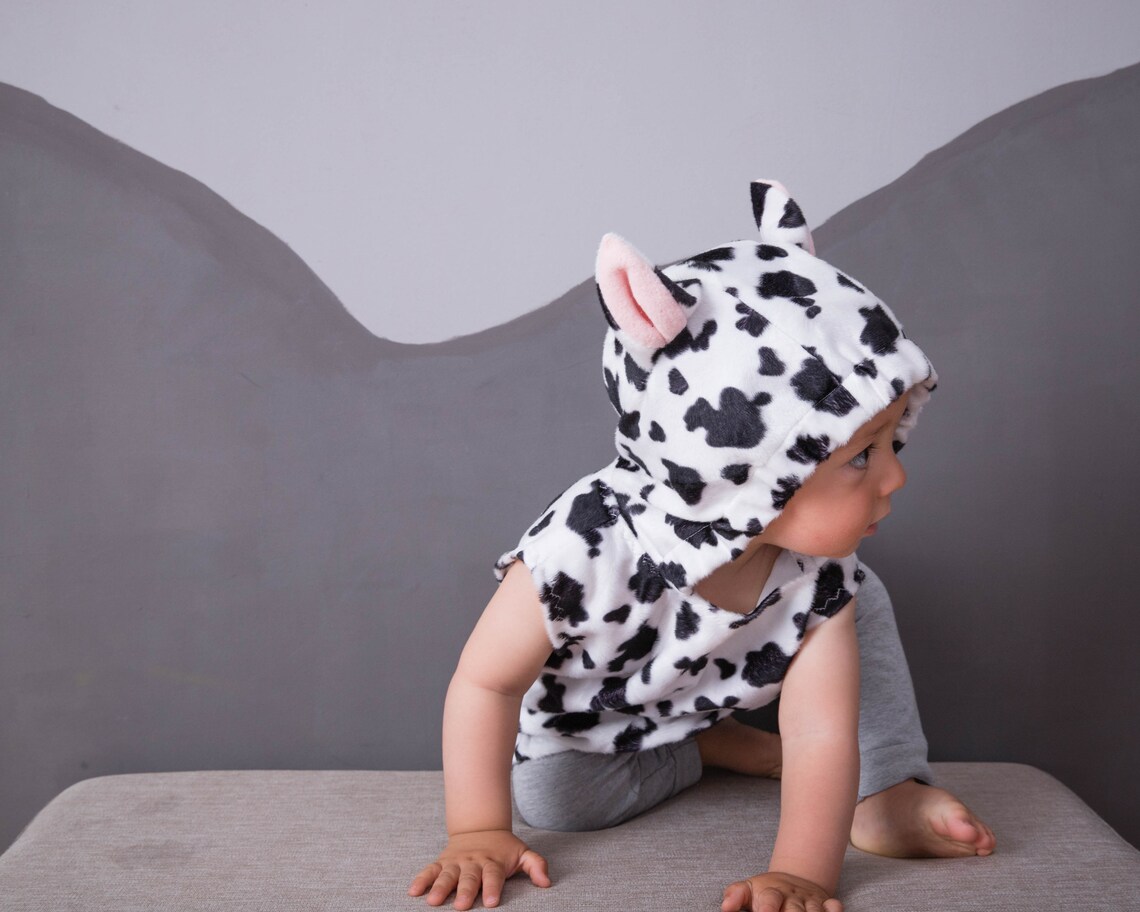 Cow Costume Toddlers Cow Halloween Costume Costume for Boys Etsy