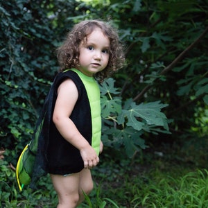 Firefly Children Costume, Lightning Bug Halloween Costume for Toddler Boy or Girl, Toddler Cricket Costume with Wings