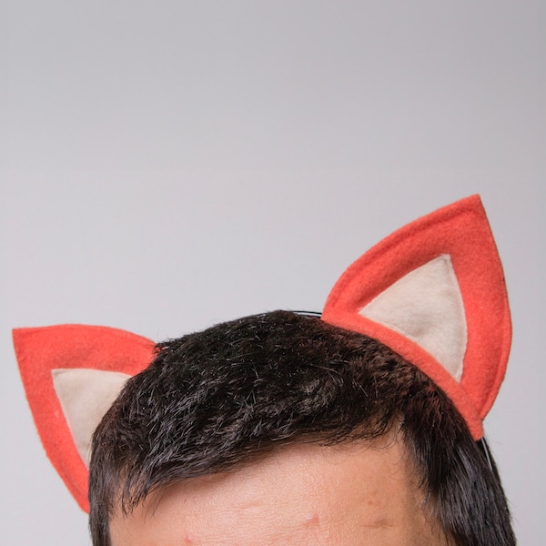 Fox Ears Headband / Fox Costume Cosplay / Pretend Play / Fox Dress up / Children Boy Girl Headband