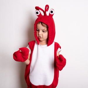 Kids Halloween Costume, Red Crab Costume For Toddler Boys or Girls image 3