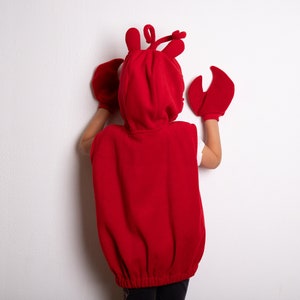 Kids Halloween Costume, Red Crab Costume For Toddler Boys or Girls image 5