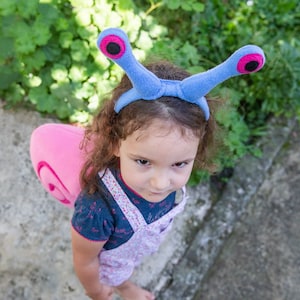 Pink Snail Shell and Eyes, Halloween Costume, Snail Shell Cosplay Accessory, Toddler Girl, Baby Snail Costume, Girl Snail Costume Headband