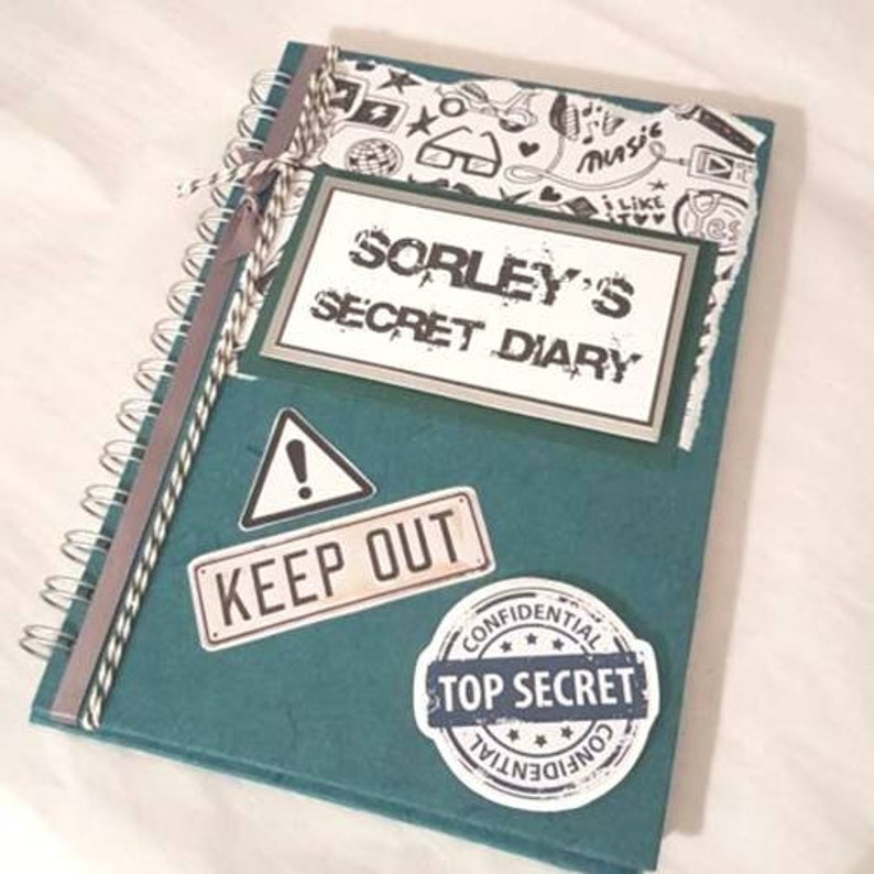 Personalised Boy's Secret Lockable Diary. Etsy