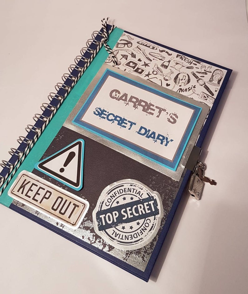 Diary For Boy With Lock at Justin Stewart blog