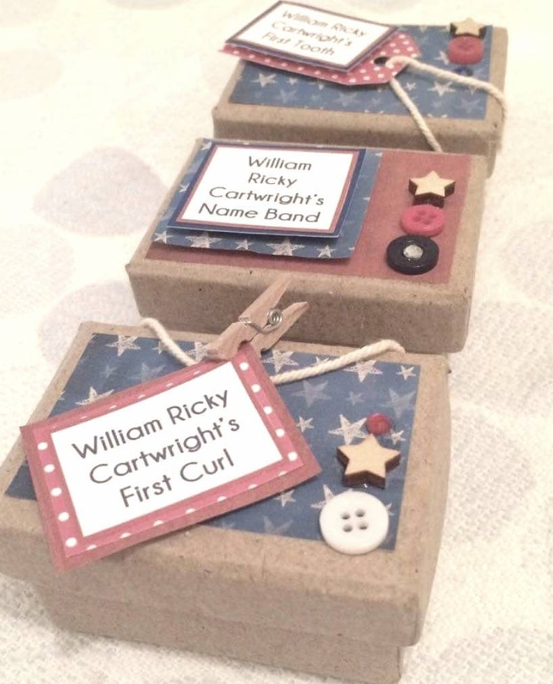 baby's first curl keepsake box