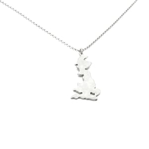 Pendentif pays en argent sterling, collier État, collier Toute carte, collier ville, collier ville