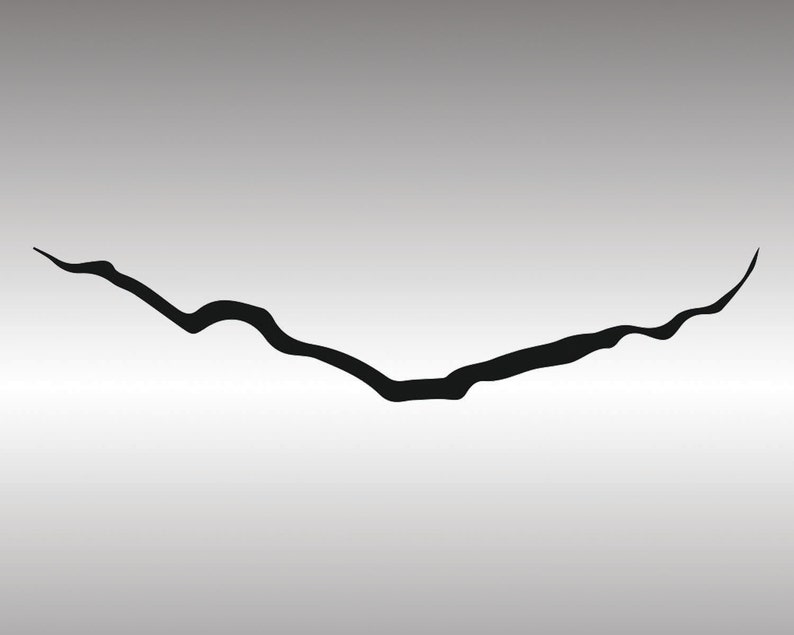 Doctor Who Crack The Crack in Amy's Wall Vinyl Decal Etsy