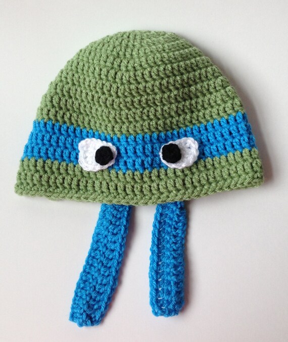 Crochet Ninja Turtle Hat
