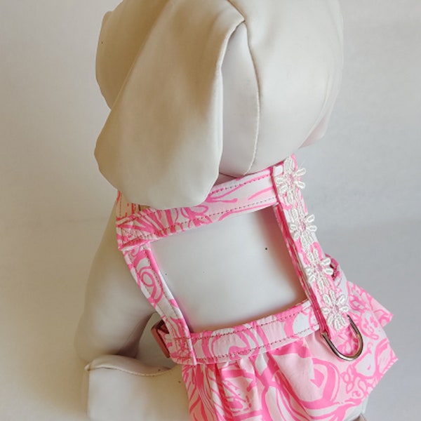 Custom Dog Harness and Leash - Dog Clothing - Bunny - Dog Dress - Dog Harness - Cute Dog Clothes