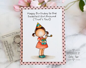 Happy Birthday to the Sweetest Girl Around, Birthday card for granddaughter, for daughter, Happy Birthday card niece