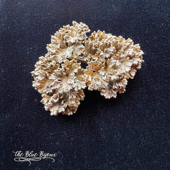 Vintage Flora Danica Denmark Parsley Brooch