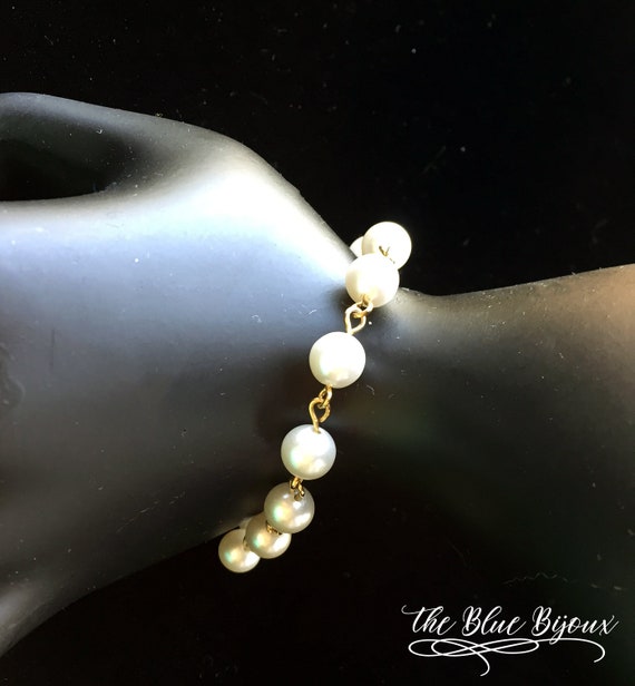 Pearl Bracelet | Simple Elegant Pearl Bracelet - image 3