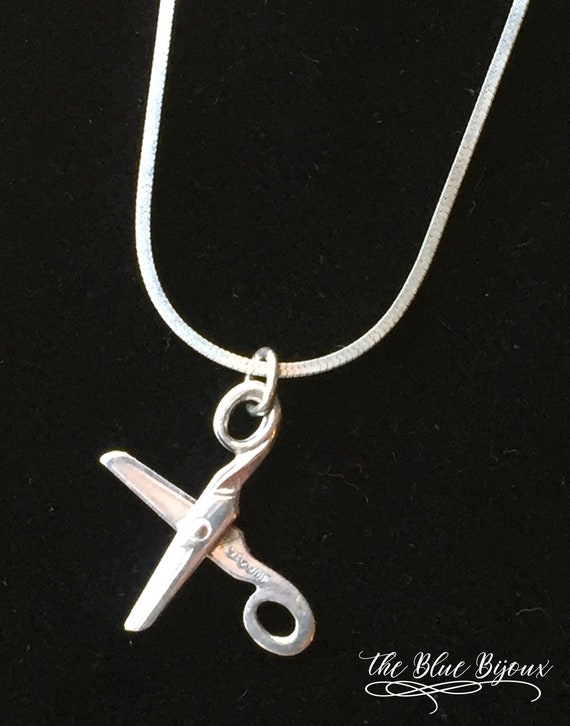 Sterling Scissors Pendant | Sterling Silver Scisso